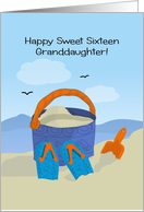 Granddaughter Sweet Sixteen Beach card