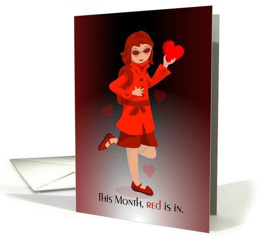 This Month Red Is In card (1360264)