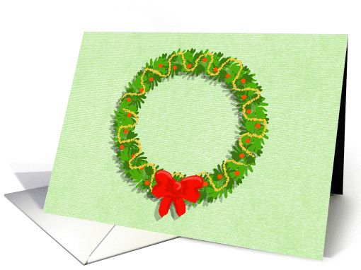 Holiday Wreath card (1399784)