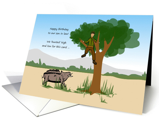 Happy Birthday Son-in-law Hunter card (1442480)