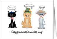 Happy International Cat Day! card