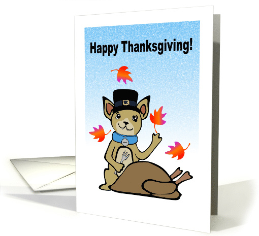 Happy Thanksgiving Chihuahua card (1467154)