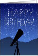 Astronomer’s Birthday card