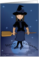 Happy Halloween Witch card