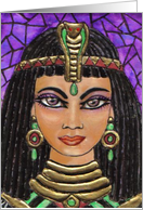 Mosaic BLANK INSIDE Cleopatra card