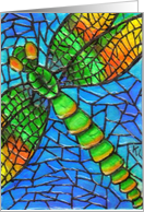 Mosaic BLANK INSIDE Dragonfly card