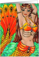 BLANK INSIDE bellydancing Mermaid card