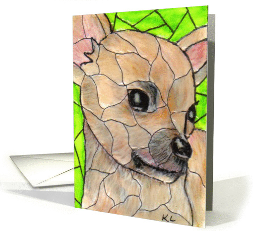 BLANK INSIDE Chihuahua
 card (64122)