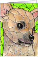 BLANK INSIDE Chihuahua card