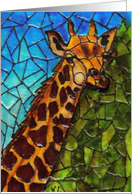 Blank Inside Giraffe card