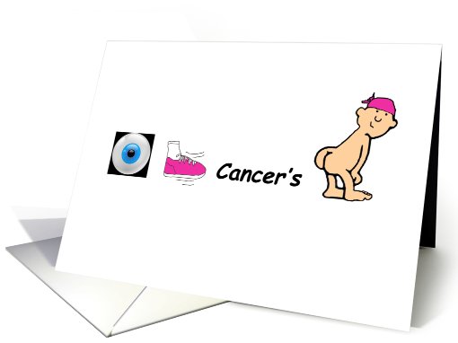 I kicked cancer's butt! card (457889)