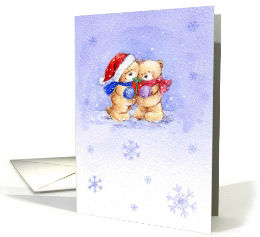 Christmas bears card (106034)