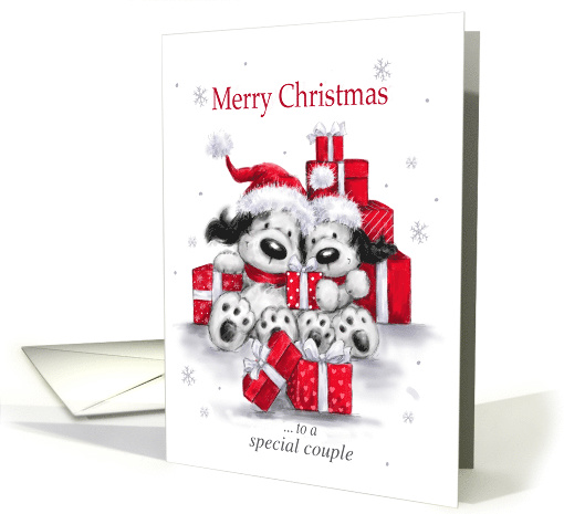 Christmas greeting to a special couple card (1433996)