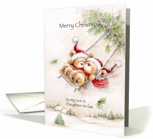 Christmas greeting to son and daughter-in law. card (1436886)