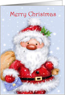 Merry Christmas Santa with Sack card