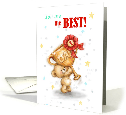 Happy Father's Day for DAD Little Bear with Trophy card (1725390)