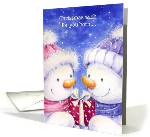 Christmas wish for you both card (503525)