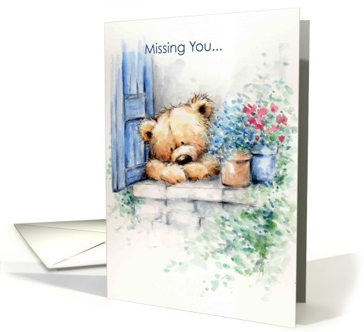 miss you bear card (568205)