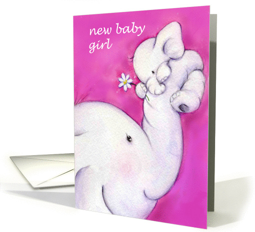 new baby girl card (92726)
