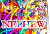 Happy 16th Birthday Nephew card