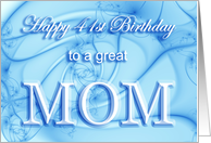 Happy 41st Birthday Mom card