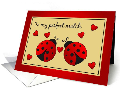 Ladybug Valentine card (121613)