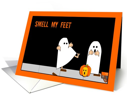 Trick or Treat Smell My Feet Halloween card (492809)