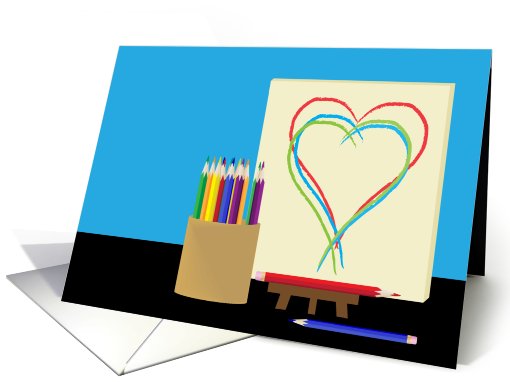 Valentine's Day sketch card (743755)
