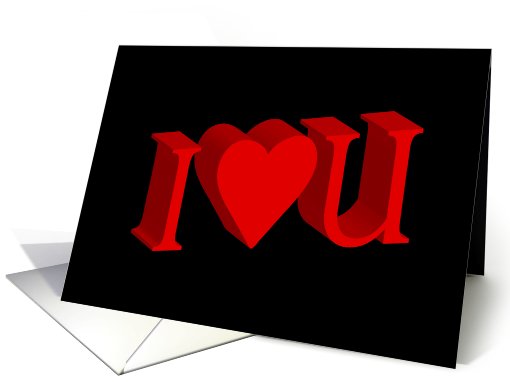 I Love You 3d card (764233)