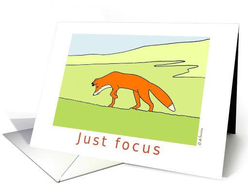 Red fox Encouragement card (1075786)