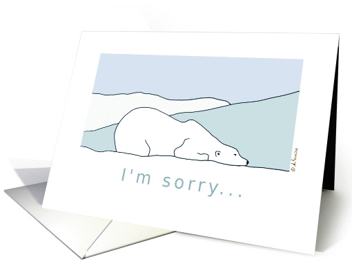 Apology - I'm sorry Polar Bear card (1083306)