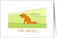 Apology - I’m sorry Red Fox Card