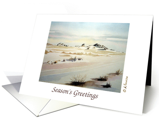 Snowy wilderness landscape Season's Greetings card (70457)