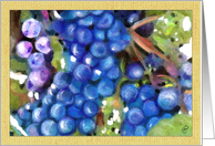 Wine Grapevine Painting card