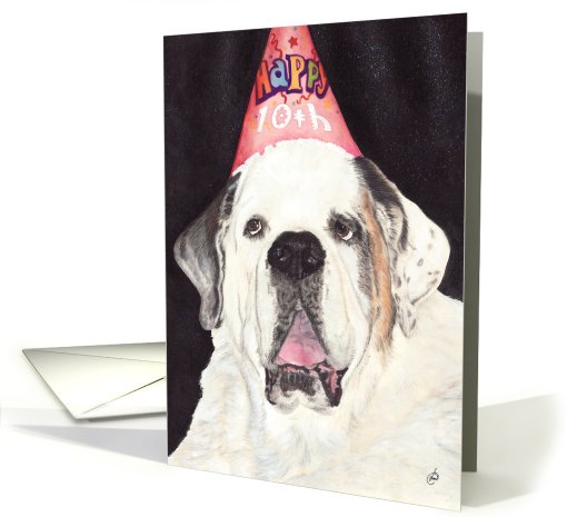 10th Tween Birthday Invite to benefit Animal Shelter card (640337)