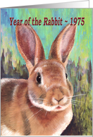 Born in 1975 Year of the Rabbit Happy Birthday Zodiac Verse card