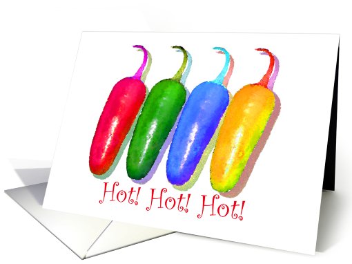 Happy Birthday Girlfriend, Hot! Hot! Hot! card (228945)