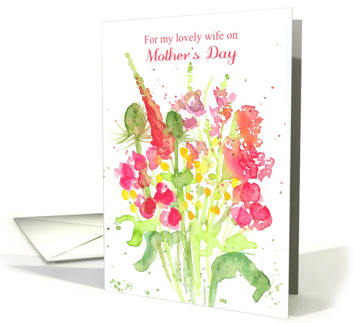 Happy Mother's Day Lovely Wife Flower Bouquet card (1034531)