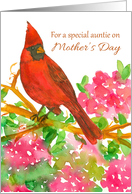 For A Special Auntie On Mother’s Day Cardinal card
