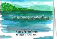 Happy Father’s Day Father To Be Ducks Mountain Lake card