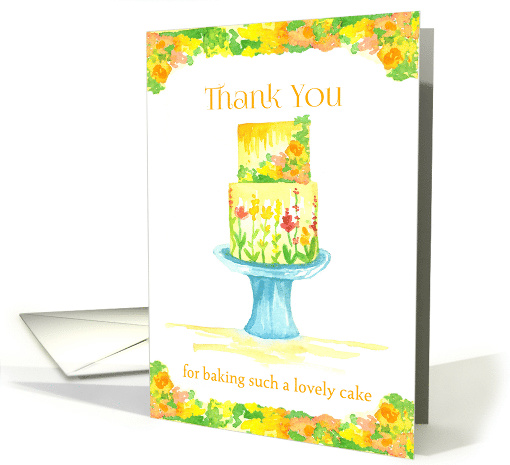 Thank You For Baking Such A Lovely Wedding Cake card (1102430)
