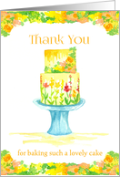 Thank You For Baking Such A Lovely Wedding Cake card