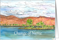 Change of Name Announcement Mountain Lake card