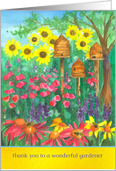 Thank You Wonderful Gardener Honey Bees card