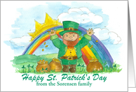Happy St. Patrick’s Day Leprechaun Custom Card