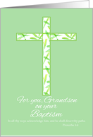 Baptism Congratulations Grandson Proverbs Scripture card