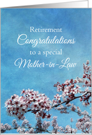 Mother-in-Law Retirement Congratulations Cherry Blossom Tree card