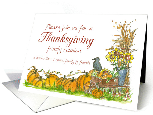 Thanksgiving Family Reunion Invitation Pumpkin... (1300606)