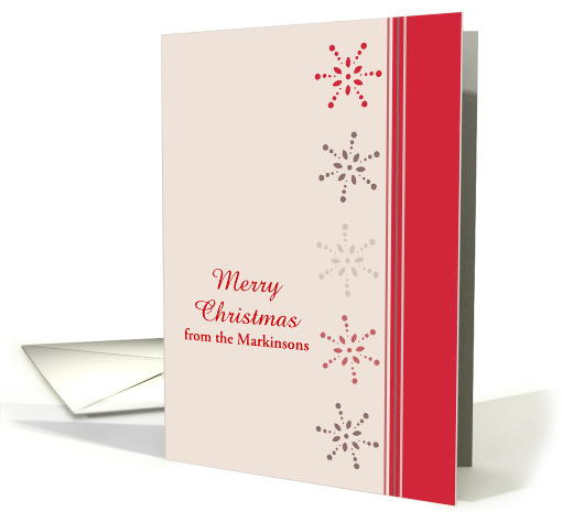 Merry Christmas Snowflakes Business Custom Name card (1303078)