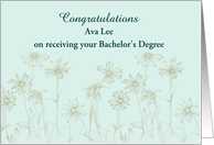 Bachelor’s Degree Congratulations Daisies Custom card